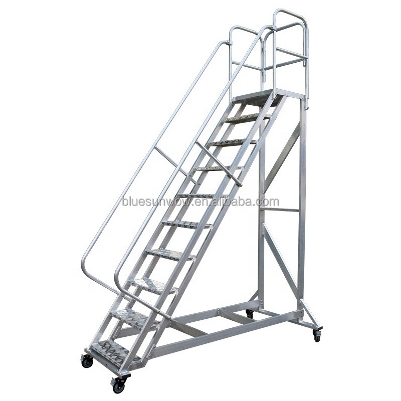 Safety Fence Workbench Industrial ladders for aerial lifts Loading and unloading truck rack ladder Aluminium Ladder