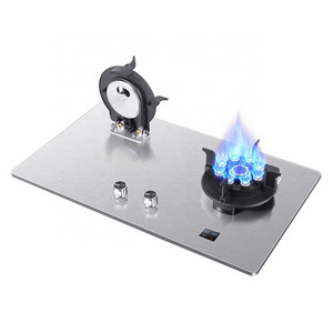 Wholesale Stainless Steel Lifting Double Flip Type 2 Burners Gas Cooker Kitchen Gas Cooktops Digital Gas Stove