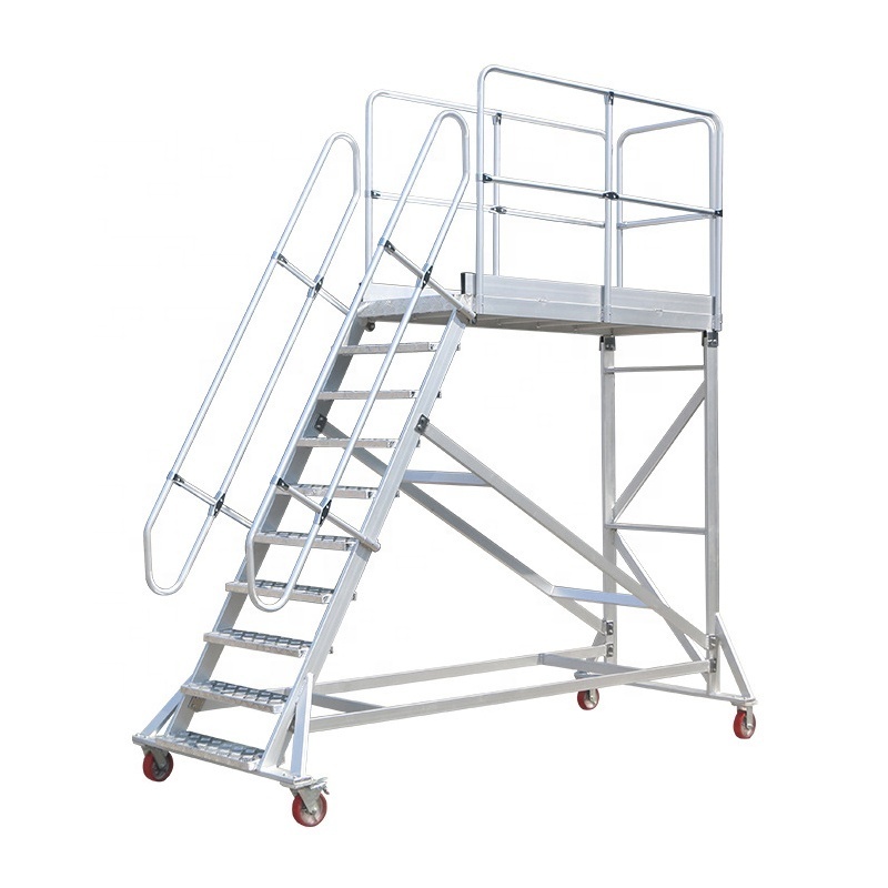 Safety Fence Workbench Industrial ladders for aerial lifts Loading and unloading truck rack ladder Aluminium Ladder