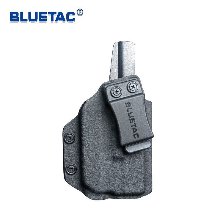 Bluetac Tactical Kydex IWB Gun Holster With Light Bearing 9mm Inside The Waistband Flashlight Gun Holster