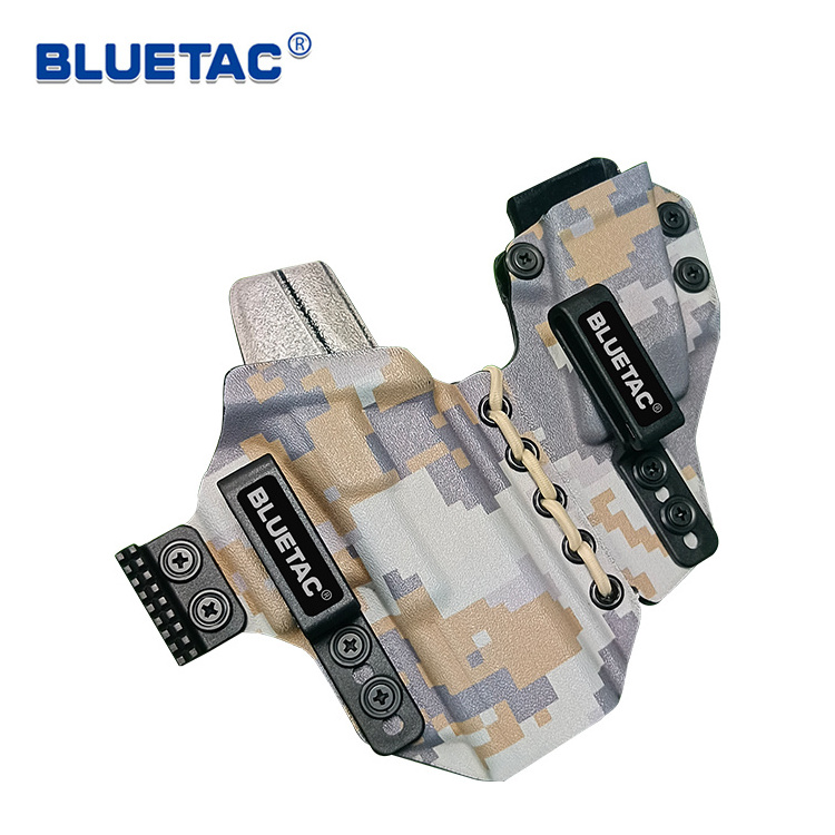 Bluetac Tactical IWB Kydex Gun Holster Concealed Carry Integrated Mag Pouch Inside The Waistband Gun Case