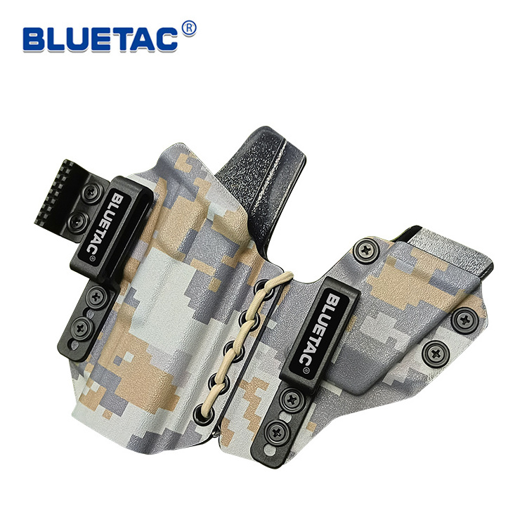 Bluetac Tactical IWB Kydex Gun Holster Concealed Carry Integrated Mag Pouch Inside The Waistband Gun Case