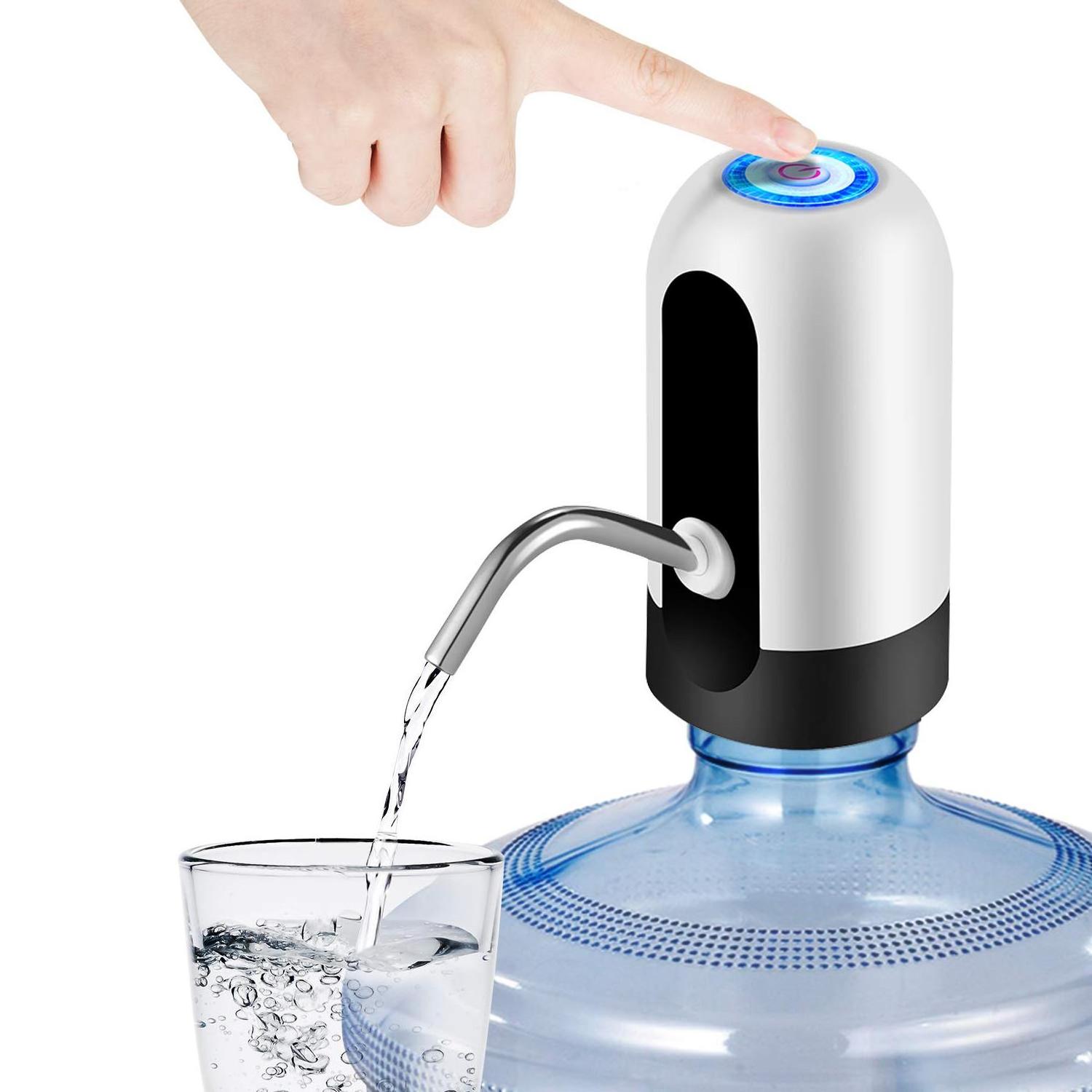 Automatic Mini Manual Pump Water Dispenser Bottled Hot Cold Water Fridge Plastic USB Desktop Lightweight Cool USB Rechargeable