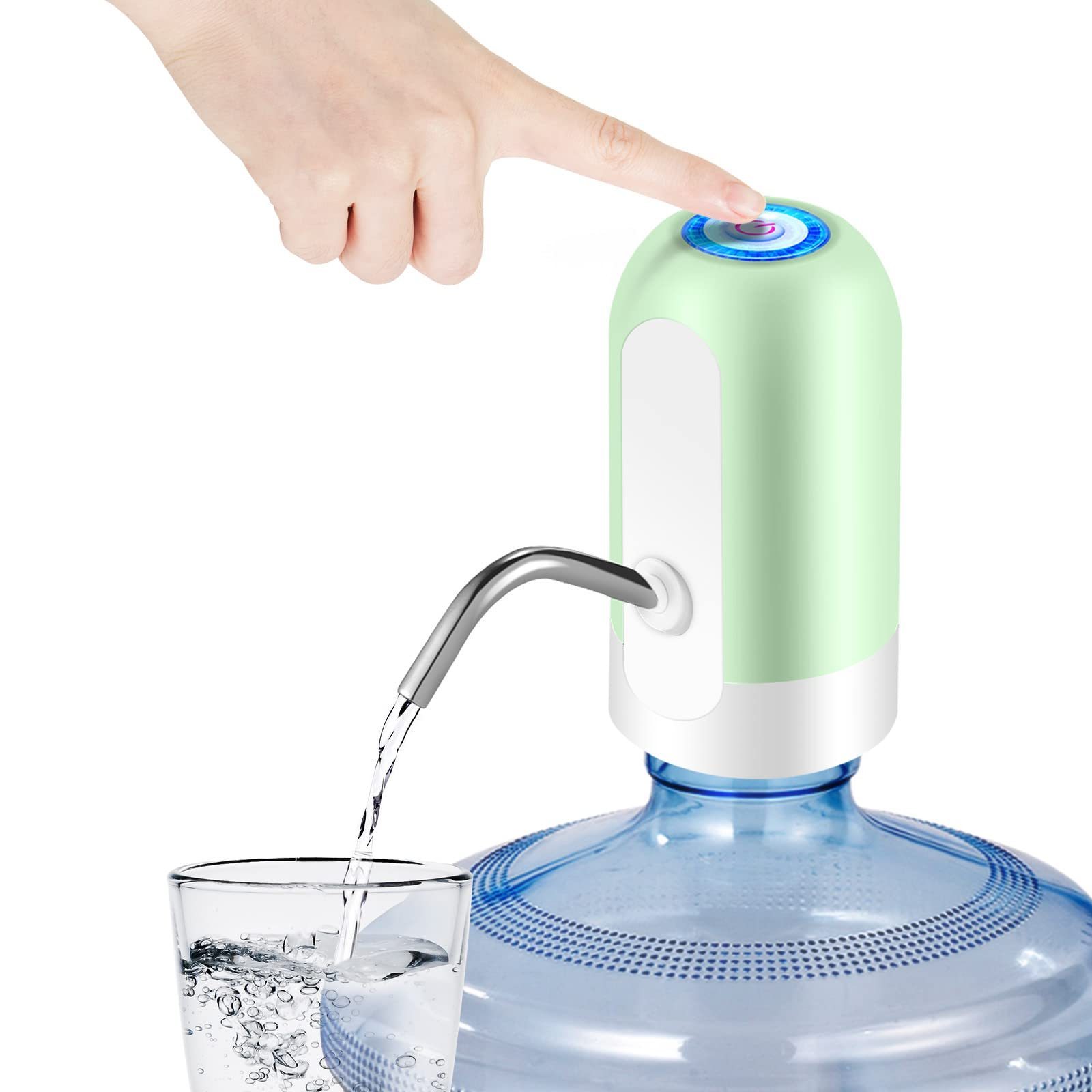 Automatic Mini Manual Pump Water Dispenser Bottled Hot Cold Water Fridge Plastic USB Desktop Lightweight Cool USB Rechargeable