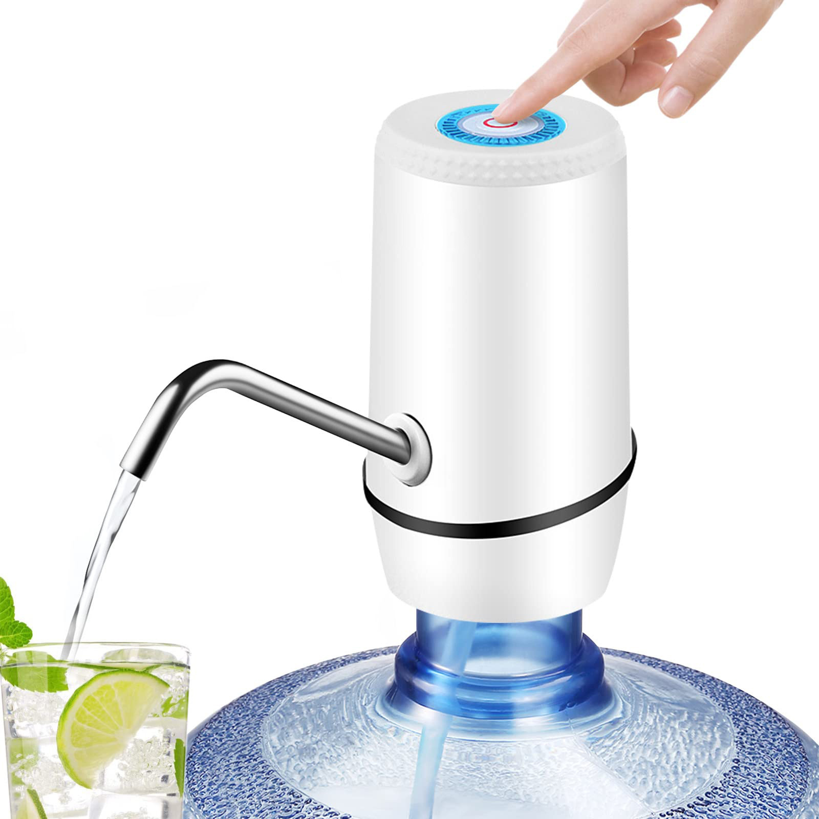 Water Dispenser Drinking Bottle Water Pump Stand Plastic Rechargeable Automatic Electric Portable Wireless Smart 5 Gallon