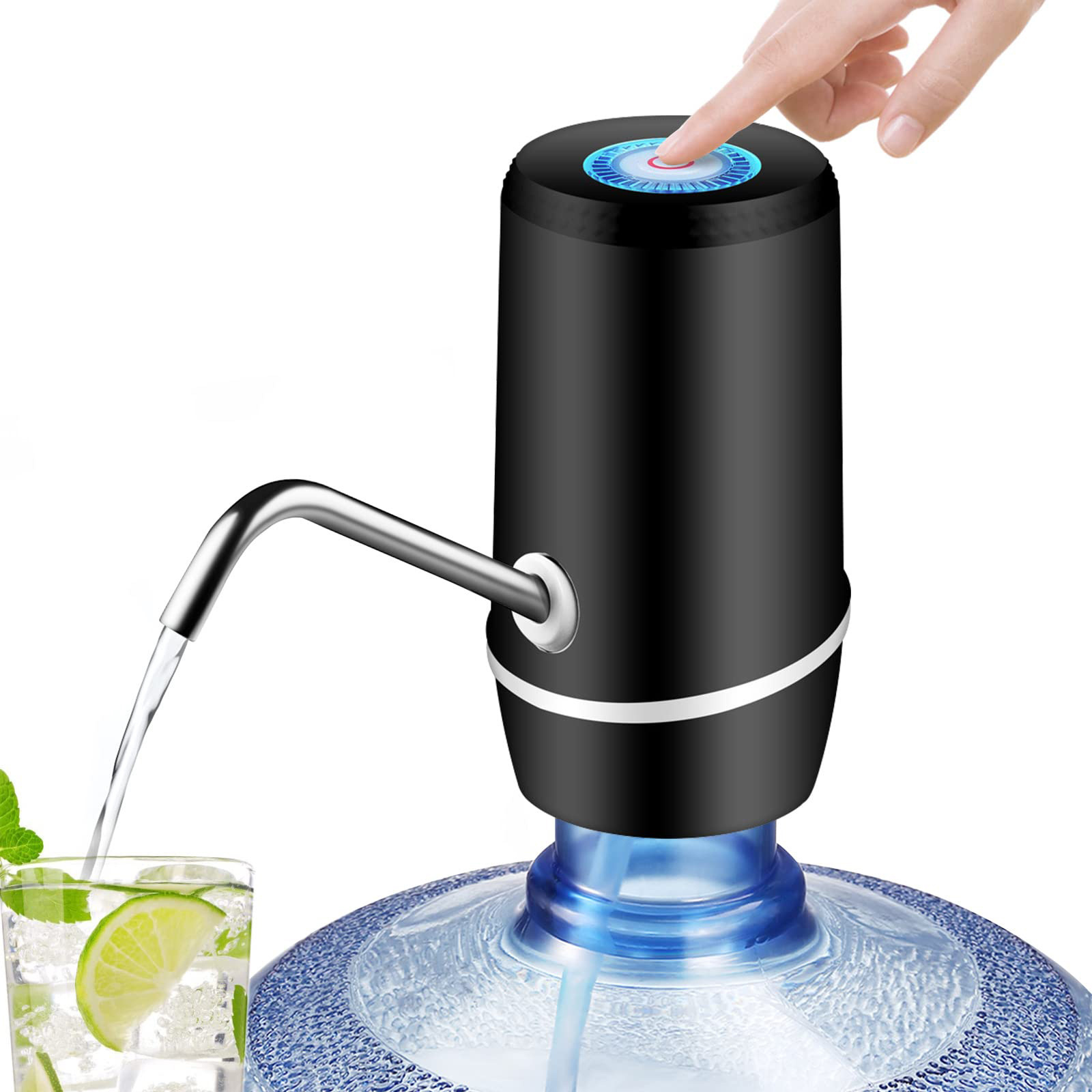 Water Dispenser Drinking Bottle Water Pump Stand Plastic Rechargeable Automatic Electric Portable Wireless Smart 5 Gallon