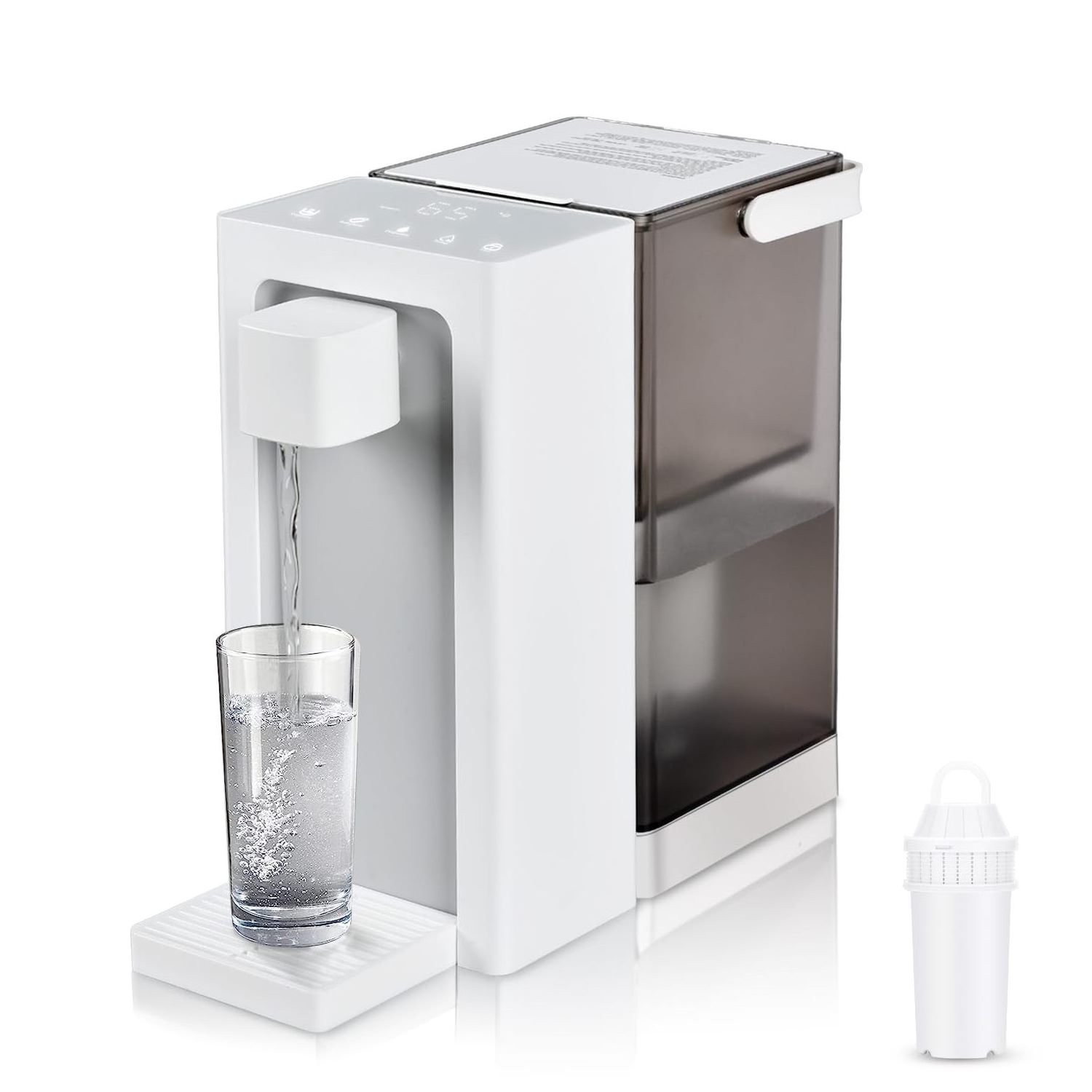 Instant Hot Water Filter Dispenser 3L Super Large Water Tank Powerful Countertop Water Filter System Instant Heating in 3 Second