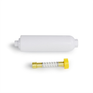 Camper Travel trailer  RV water filter  sediment filter cartridge with pressure harden flex hose RV hose water filter