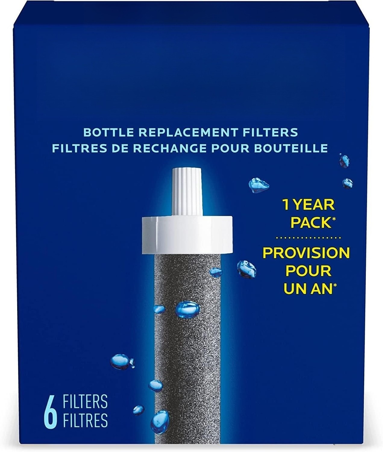 Water Bottle Straw Water Filter Replacements for Insulated Filtered Stainless Steel and Plastic Water Bottle Reduces Chlorine