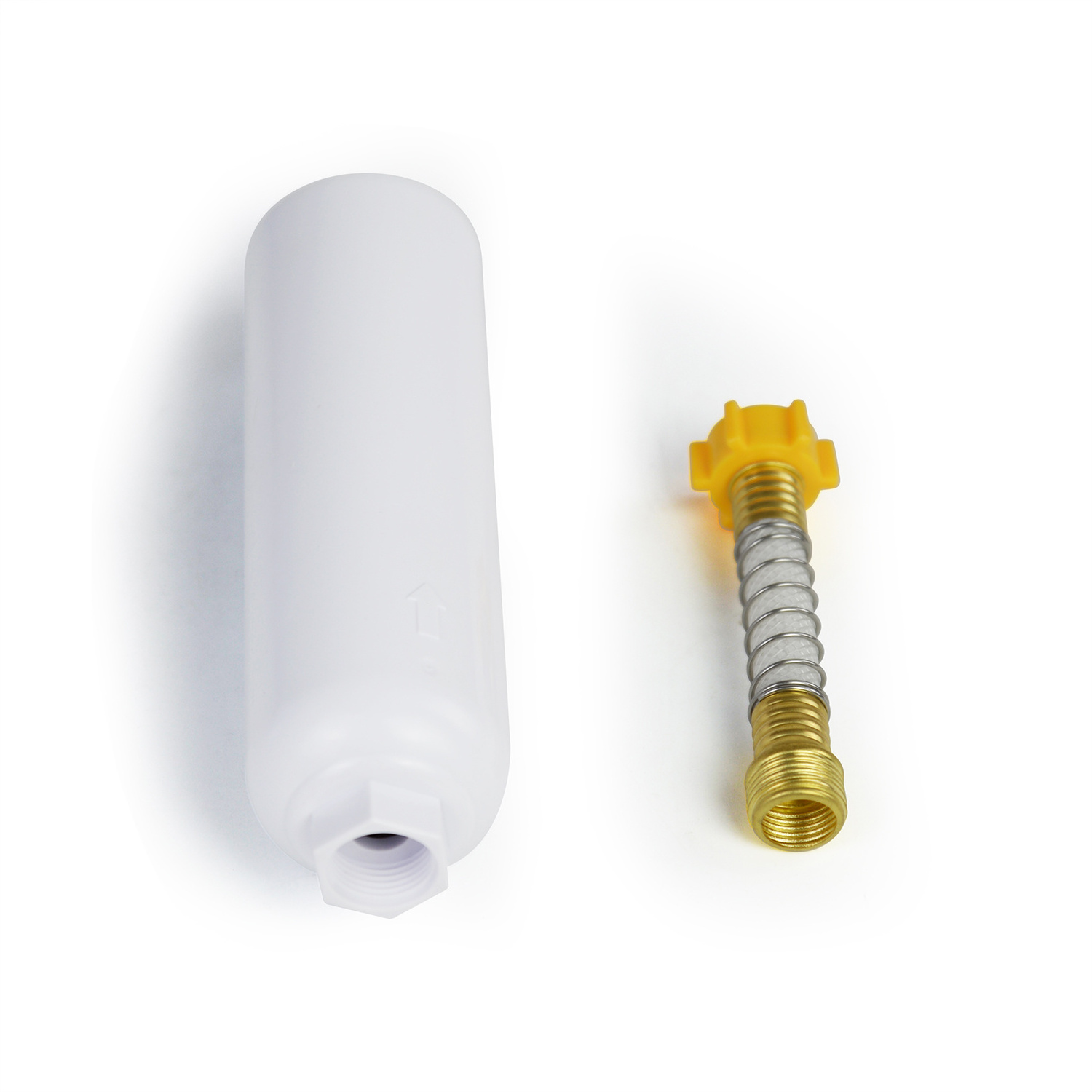 Camper Travel trailer  RV water filter  sediment filter cartridge with pressure harden flex hose RV hose water filter