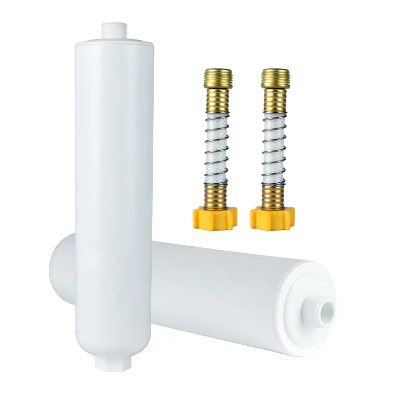 Camper Travel trailer  RV water filter  sediment filter cartridge with pressure harden flex hose RV hose water filter