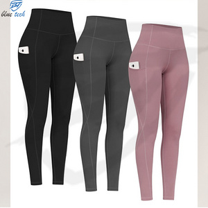 Full Length Soft Spandex Gym Pants Leggings Wholesale Training Tights Push Up Sports Yoga Leggings