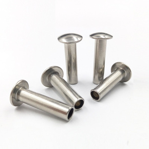 Semi-tubular pan round oval head rivets stainless steel 304 semi tubular rivets stainless steel rivet