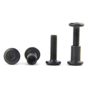 Black M6 Hex Drive Socket Cap Bolts Kit  binifiMux 35-Set Allen Head Countersunk Furniture Crib Bolts