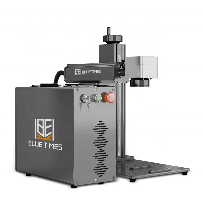 Raycus Brand Fiber Laser Marking Machine for Home Use Supports AI DST DXF BMP PLT Formats with EZCAD Control Software