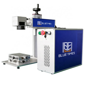 Raycus Brand Fiber Laser Marking Machine for Home Use Supports AI DST DXF BMP PLT Formats with EZCAD Control Software