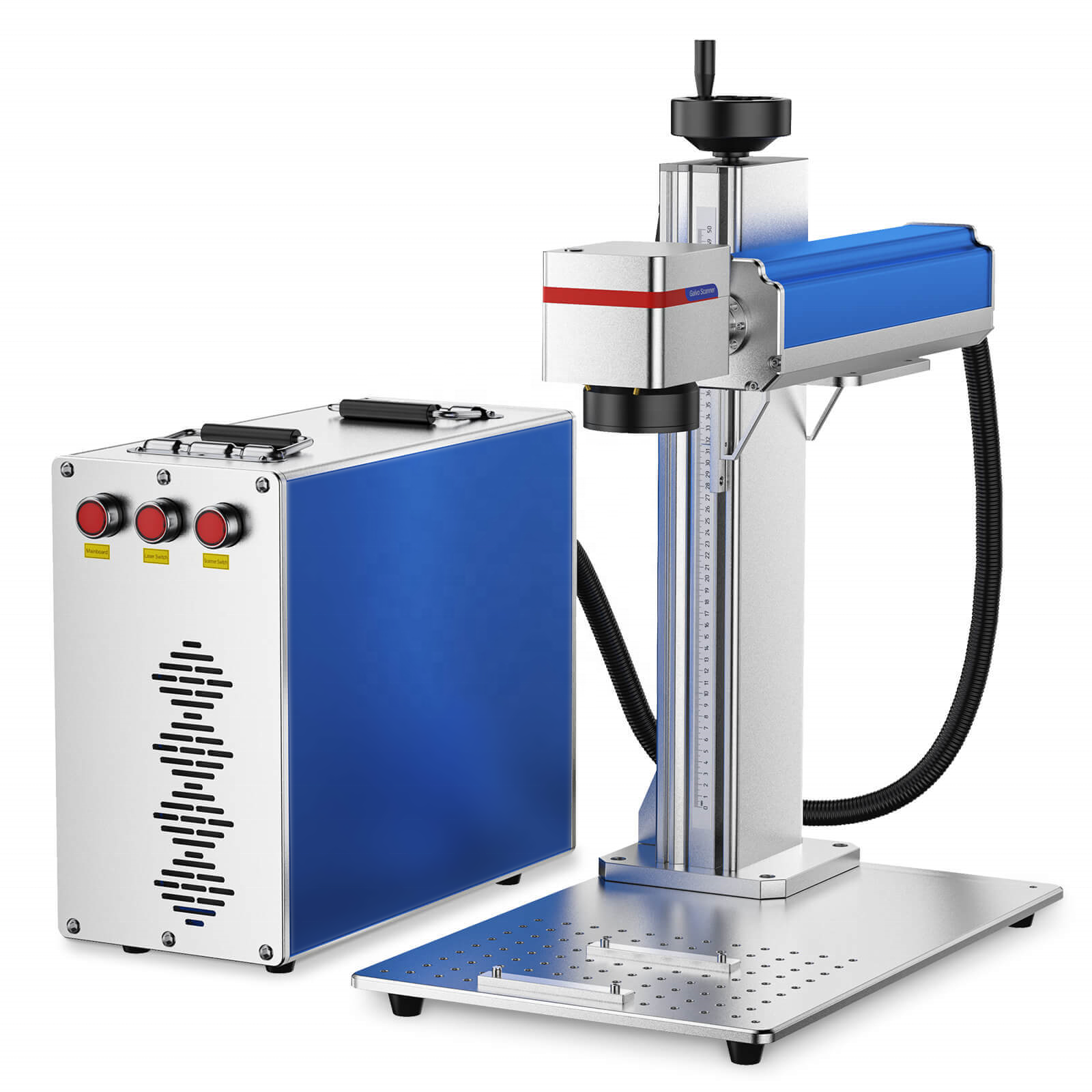 Portable Laser Marking Machine with EZCAD Software Supports AI DST PLT BMP DXF DWG Formats for Home Use in Various Industries