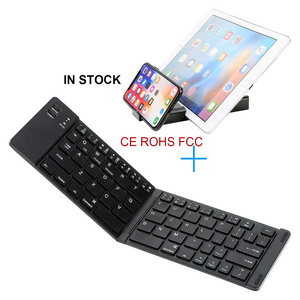 Portable Mini Ultra Slim Thin Foldable Folding Bluetooth Wireless Keyboard for iPad Pro Mobile Phone Tablet PC