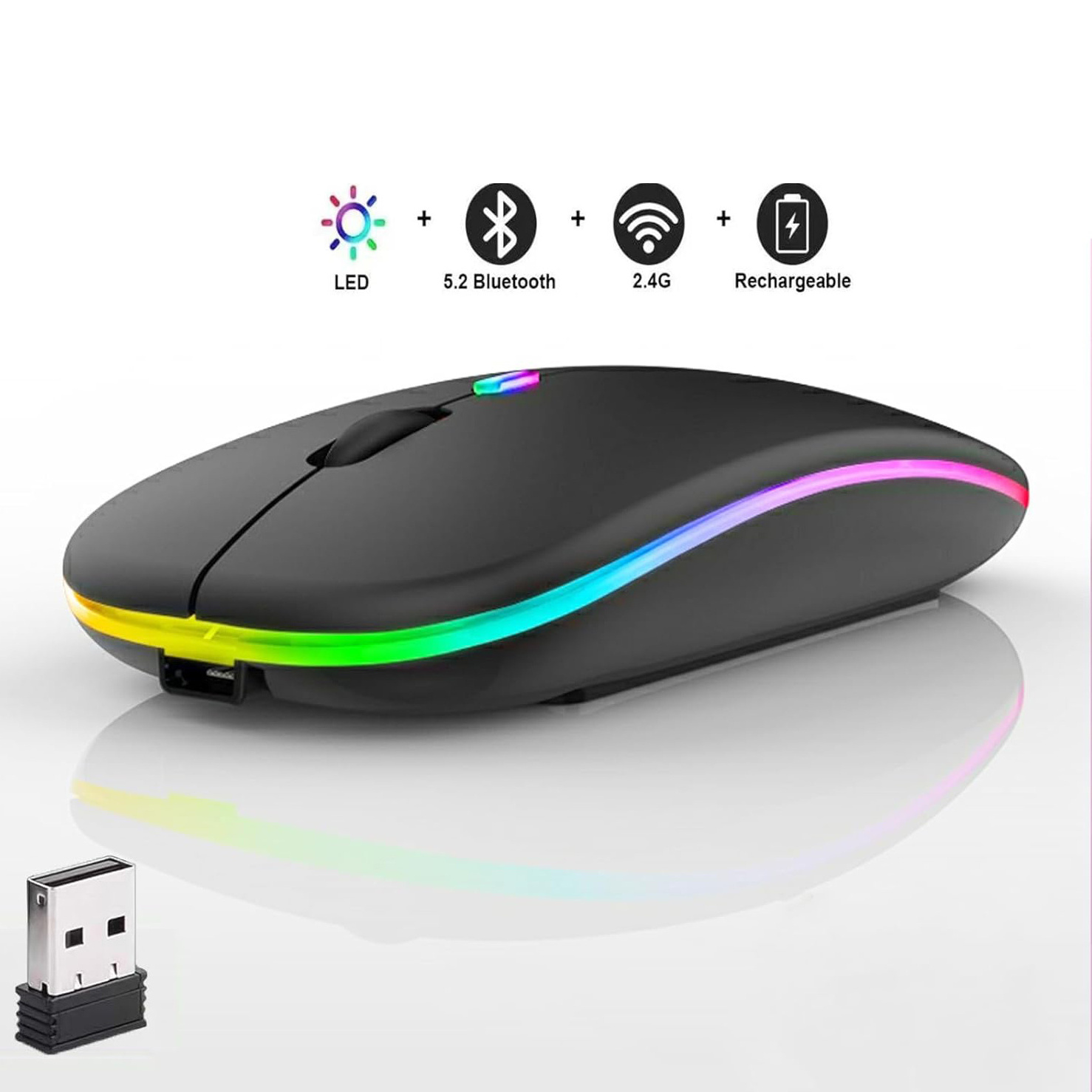 yellow stock 2.4ghz wireless optical mouse pequeno bluetooth chargeable wireless mouse souris gamer gift wireless mouse