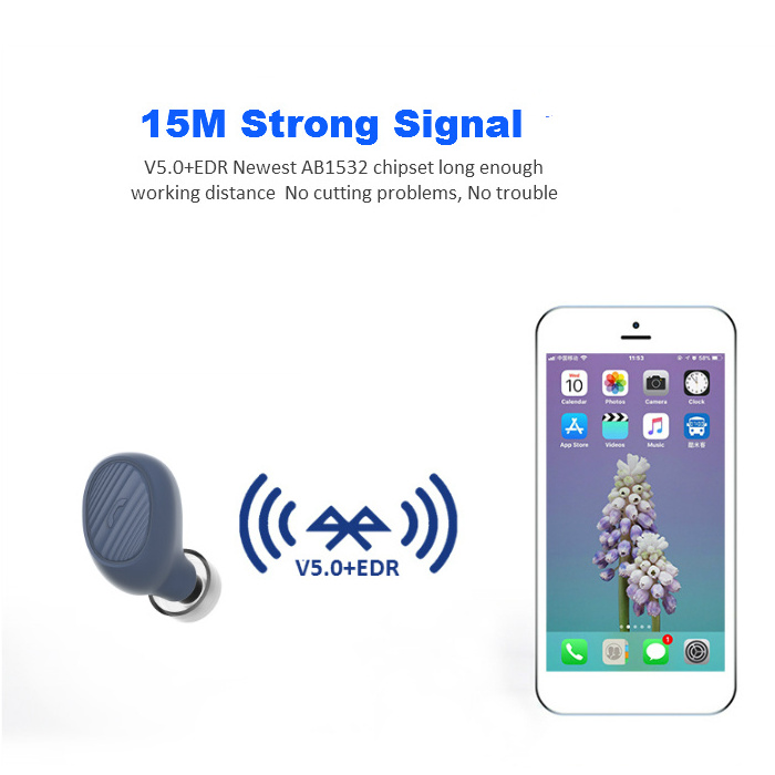 Original mini 5.0 TWS true wireless bluetooth headphone earphone with with mic