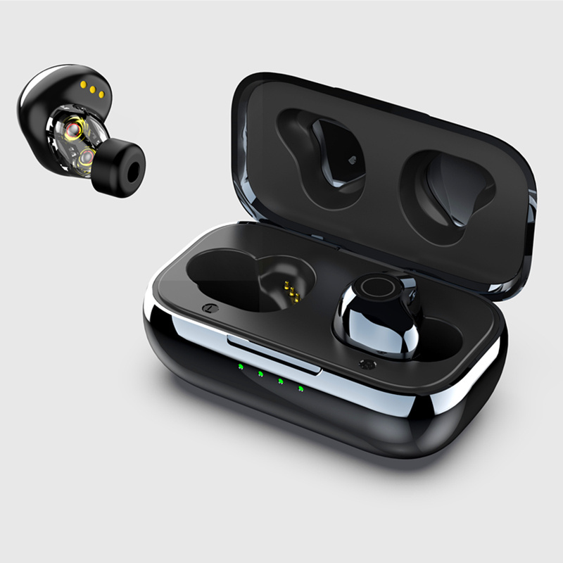 2019 New Dual Speaker Driver True Wireless Bluetooth earphone TWS earbuds with QCC3020 chipset