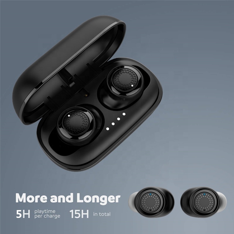 2018 Newest Model Mini Sports Invisible Earphones BT5.0 Stereo TWS in Ear Bluetooth Headset Wireless Headphone for Smartphones