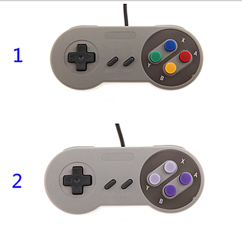 SNES 16 Bit Retro Wired Gamepad Controller for Super Nintendo SNES