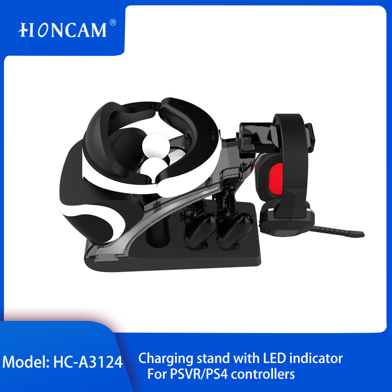 Honcam PS VR Charging Stand Video Game PS4 Consola For Sony PSVR Move Controller Headset Dualshock 4