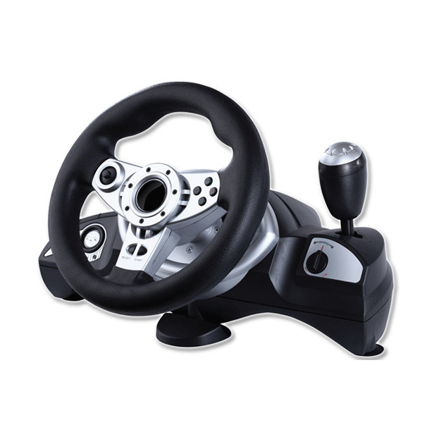 Honcam PC Racing Wheel 270 Degree Driving Force Sim Gaming Steering Wheel with Responsive Gear and Pedals for Racing Game PC PS3