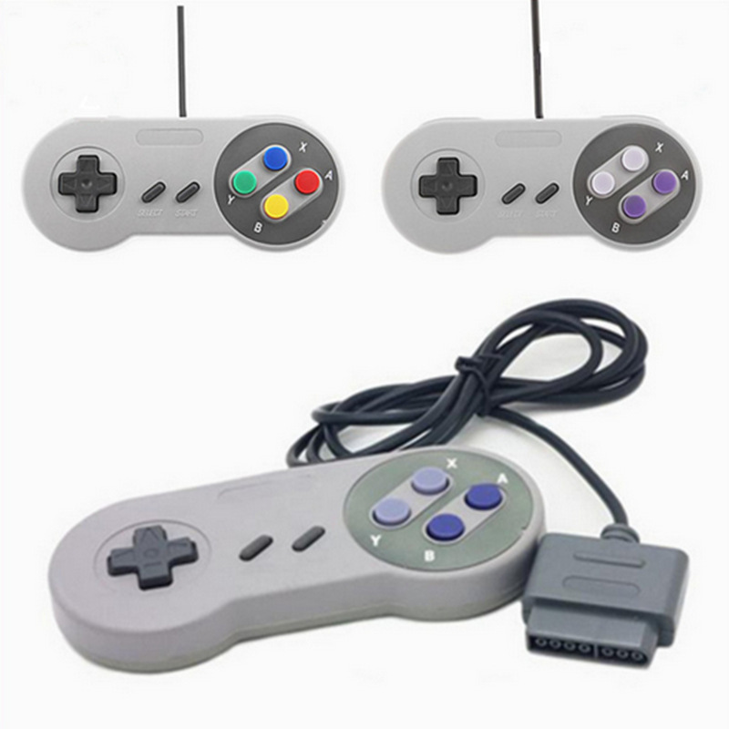 SNES 16 Bit Retro Wired Gamepad Controller for Super Nintendo SNES