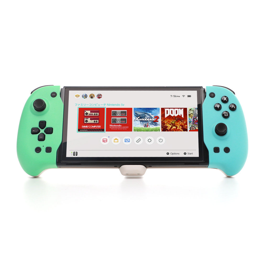 Honcam Switch Controller for Handheld Mode Ergonomic 6-Axis Gyro Dual Motor Vibration for Nintendo Switch OLED