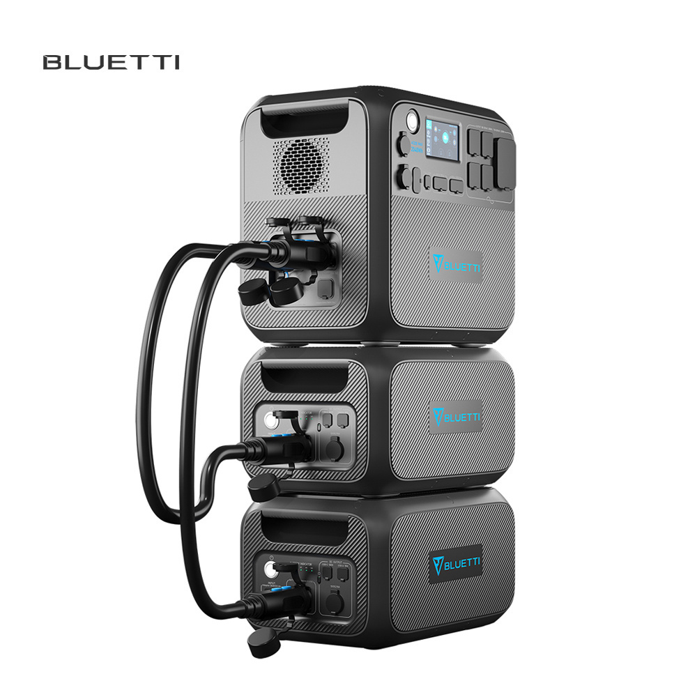 Bluetti Backup Solar Charging Lithium Inverter Generator AC200MAX Portable Power Station 2200W 2kw Small Solar Power System