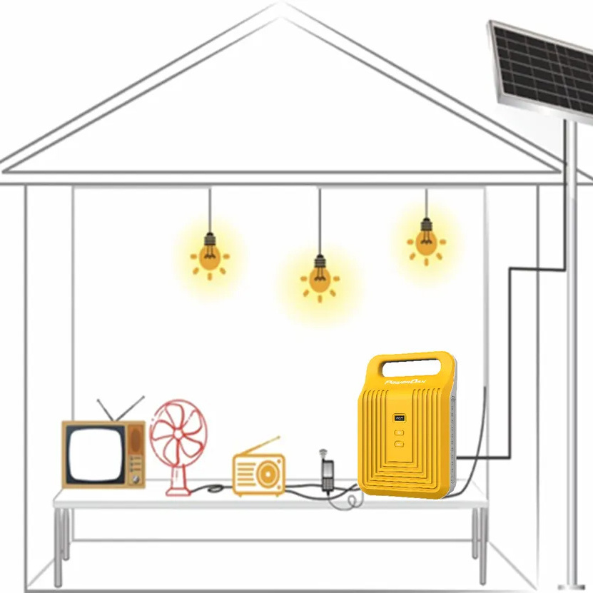 Bluetti 12V solar kit small paygo solar home lighting system Solar Home System Verasol Certified