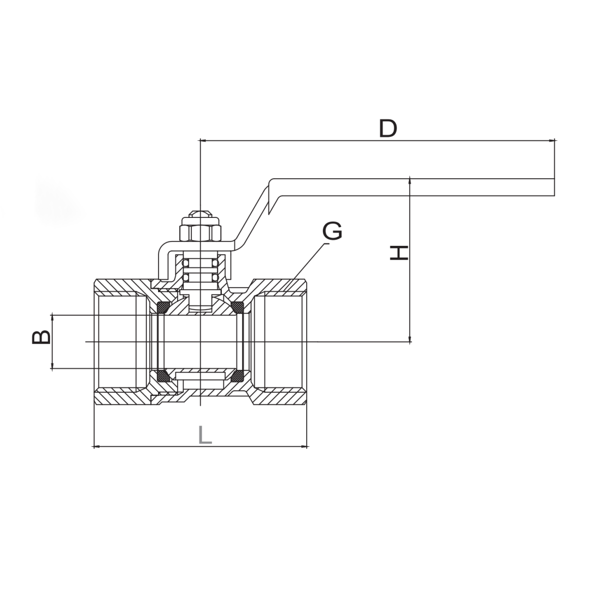 Manual Valve Plumbing Long Handle Copper Factory Water Valves Male Thread 1/2 3/4 Inch CE Brass Ball Valve