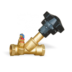 High Quality Flow Control Manual Thermostatic Female thread 1/2 inch-2 inch Brass On-Off Control Balancing Valve