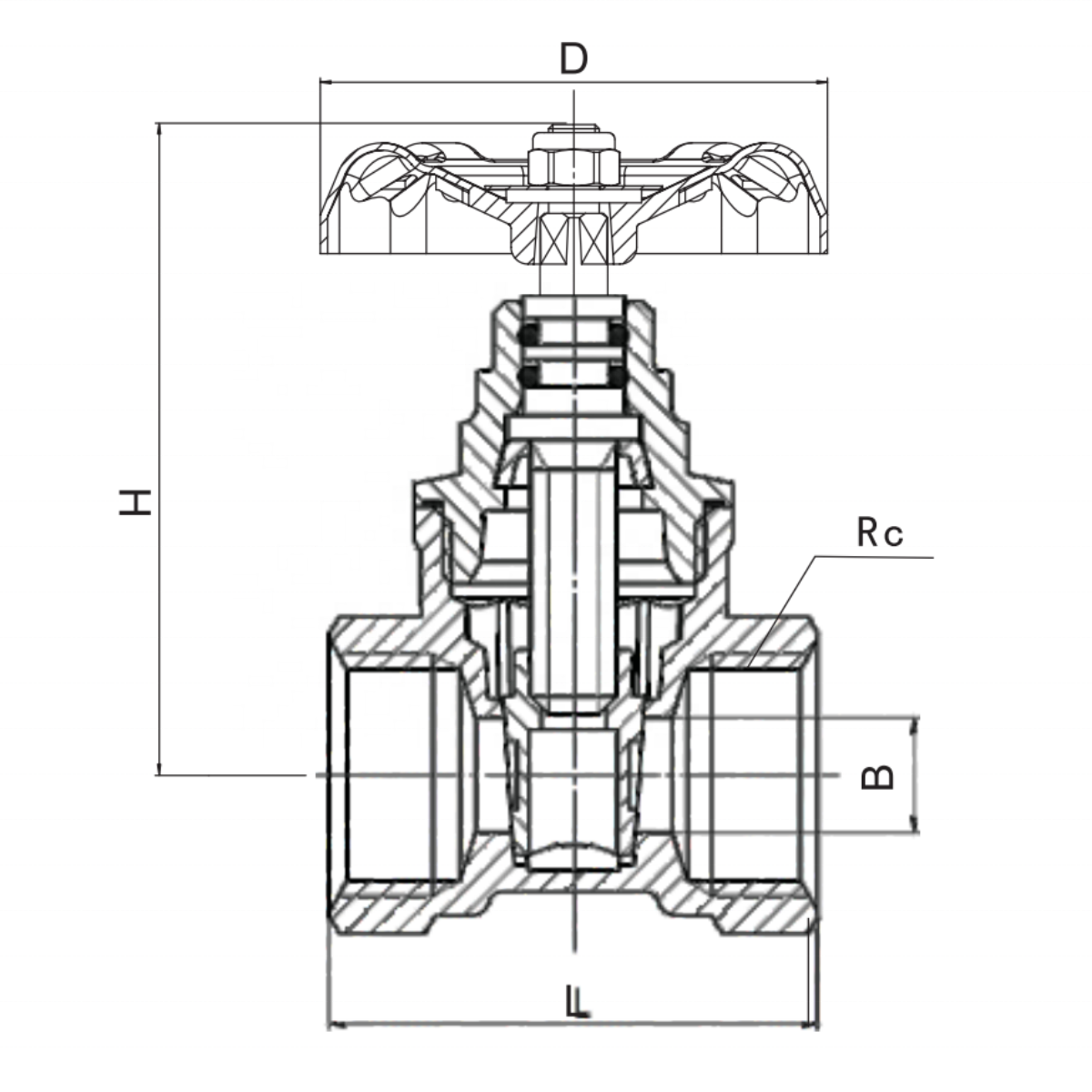 Premium Quality Brass Gate Valve with copper Brass 1/2 inch-2 inch Casting Body