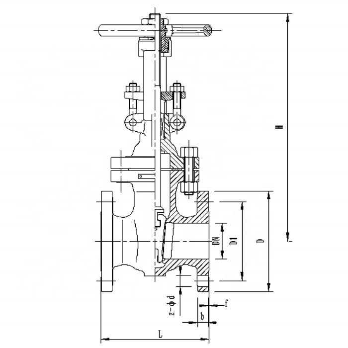 Factory Price Z41Y-600lb Hot Sale Handle Lever Carbon Steel Flanged Gate Valve