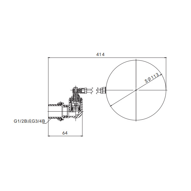 Brand New Brass Ceramic Core Float Valve Water Float Valve