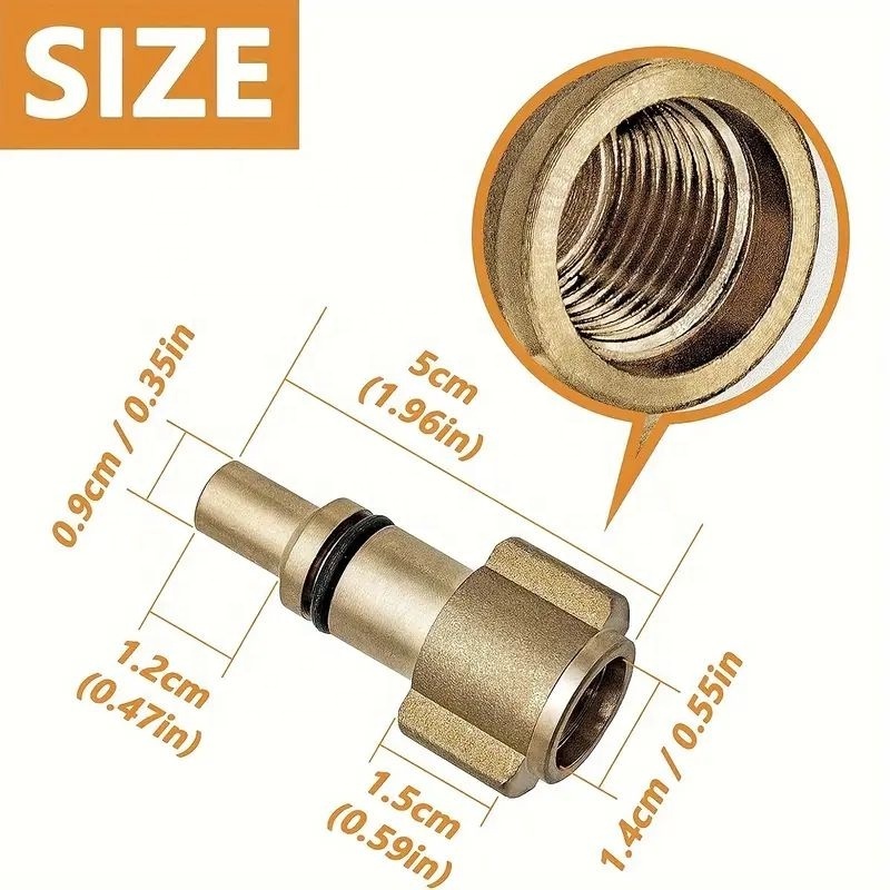 Pressure Washer Male Thread Adapter  1/4