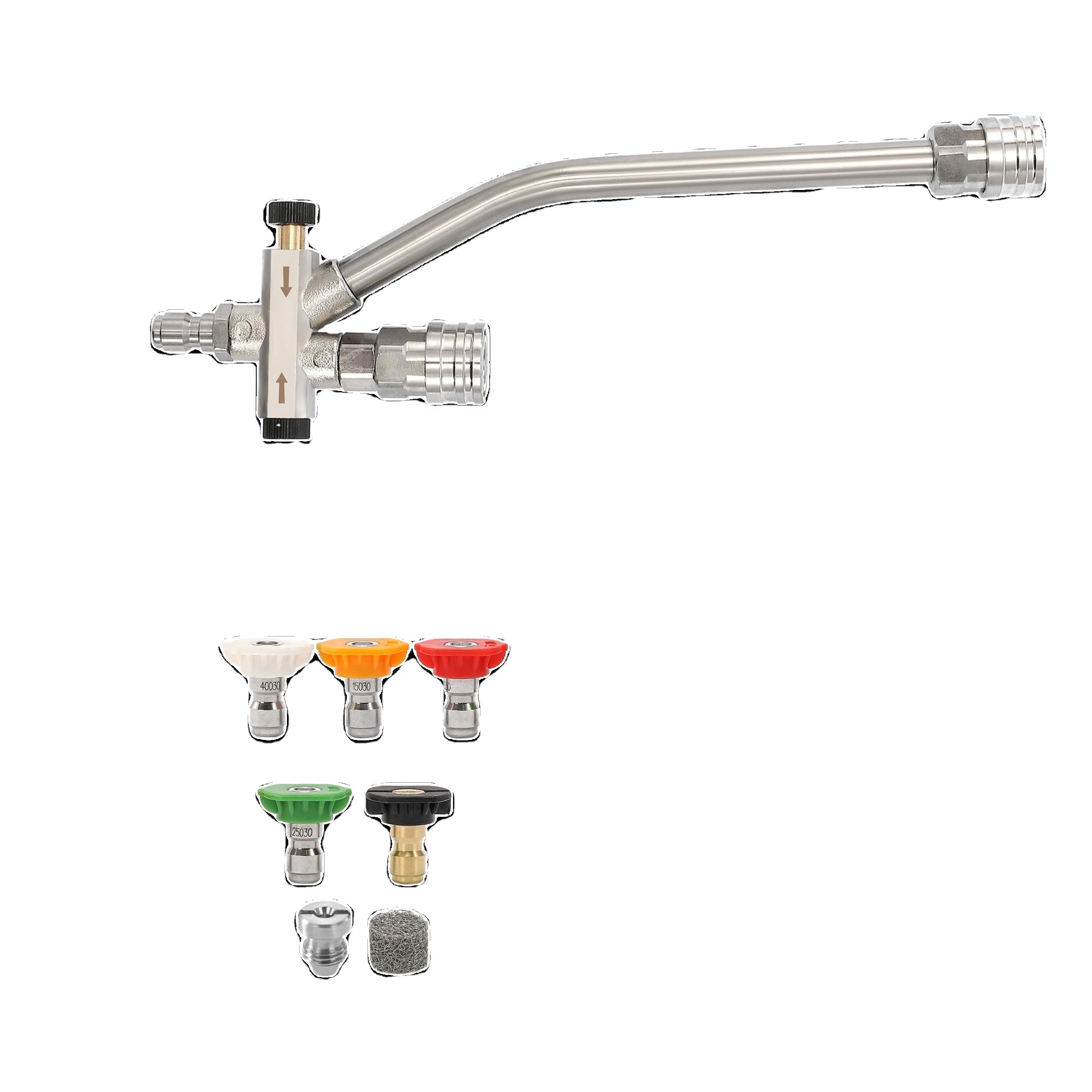 5 Pressure Washer Sprayer Nozzles, 1/4 Quick Connect Pressure Washer snow Foam Cannon With Dual-Connector Accessory