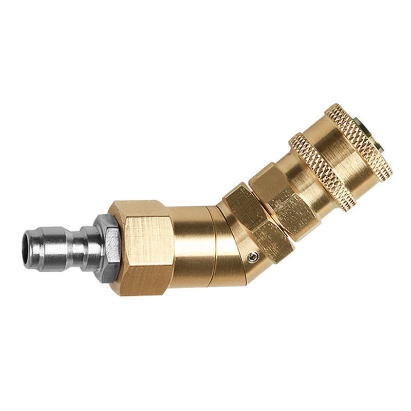 5 pieces, 1/4 inch 360 degree rotation, brass coupler quick connector, gutter cleaning accessories