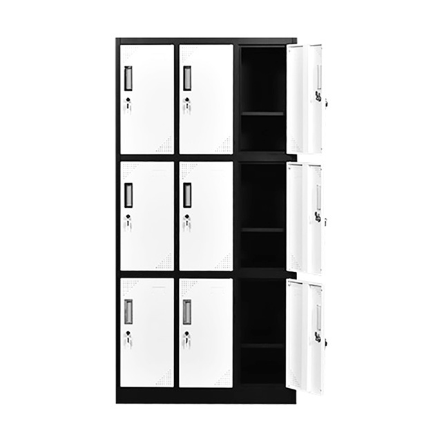 9 Door Staff Room Locker Steel Clothes Locker with 9 Doors Steel Door Loker Lockers Gym armario armadietto gym