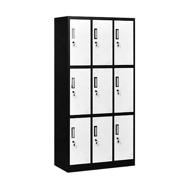 9 Door Staff Room Locker Steel Clothes Locker with 9 Doors Steel Door Loker Lockers Gym armario armadietto gym