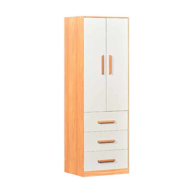 Luoyang Blue Whale customized modern KD wood color bedroom clothes storage cabinet 3 door steel armoire closet metal wardrobe