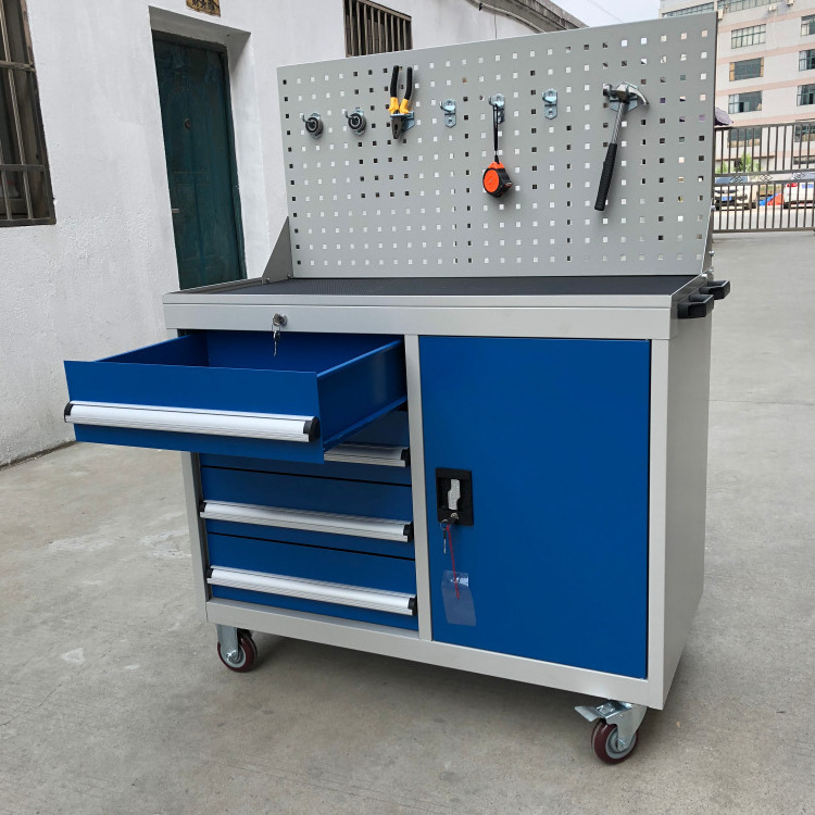 Storage cabinet Us General Tool Box Parts Metal Tool Cabinet / Roller Tool Chest With Hutch Made In China