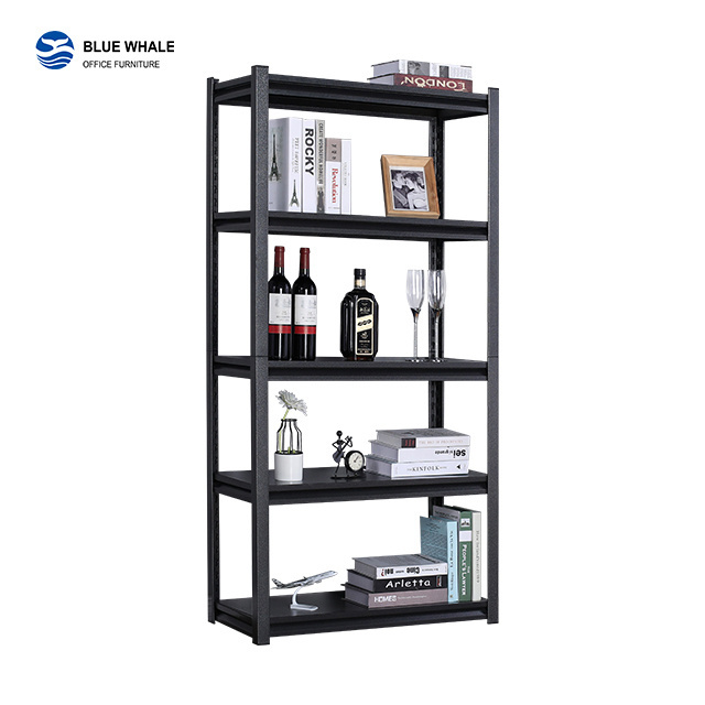 Heavy duty 5 tier storage shelving unit adjustable metal shelf muscle rack