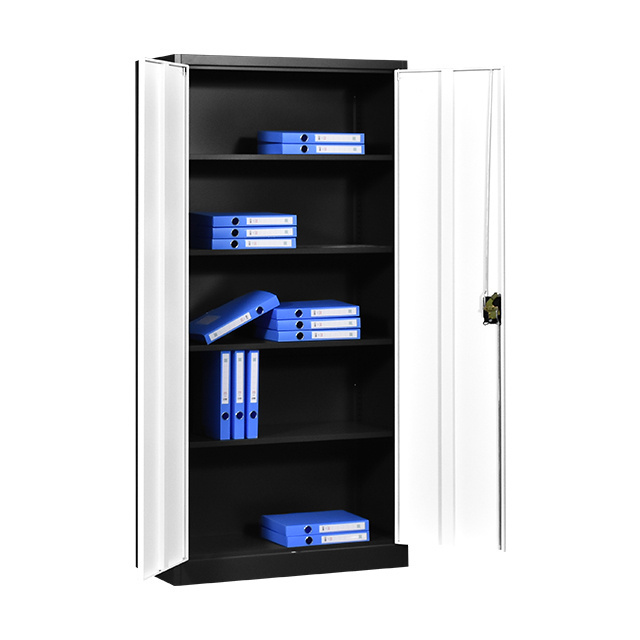 Wholesale price Metal File Cabinets Office 2 Door Metal Storage Cabinets with 3 Mobile Shelf Filing Kabinet lemari besi archivad