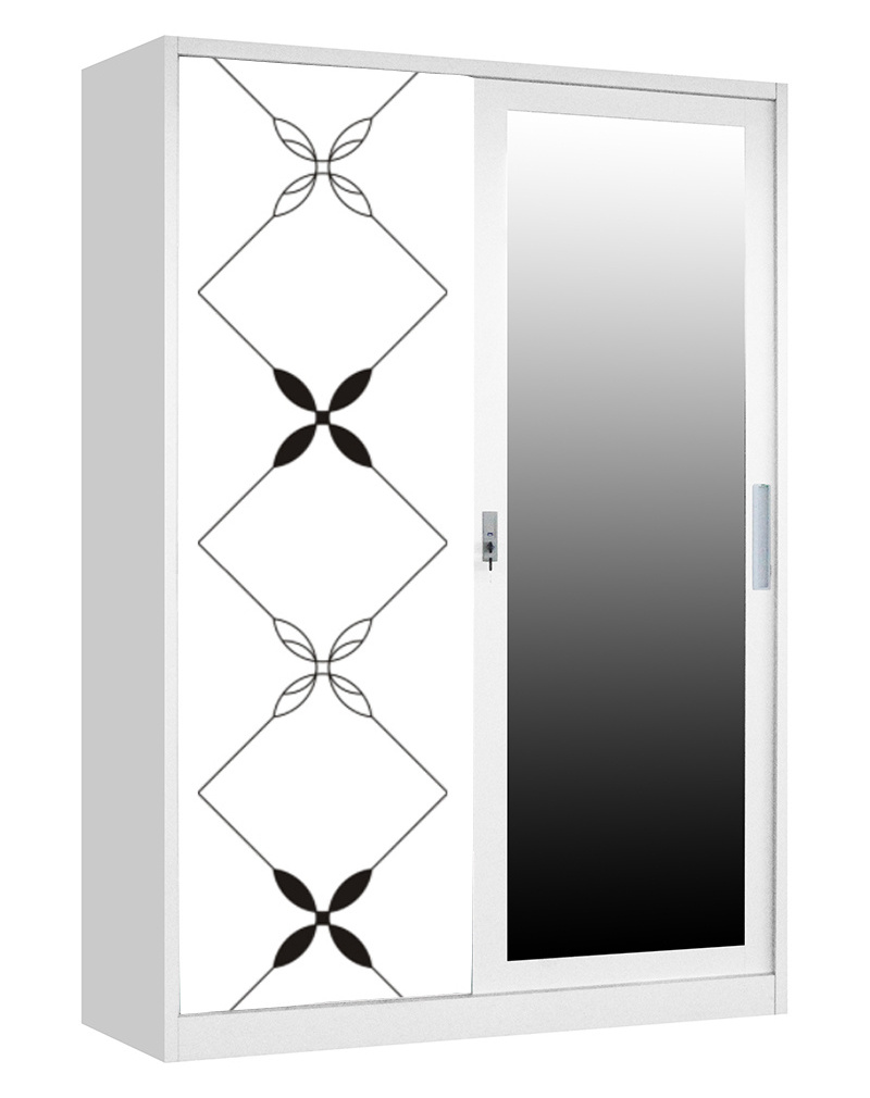 New Design Bedroom Furniture Closet Sliding Door Wardrobe With Dresser