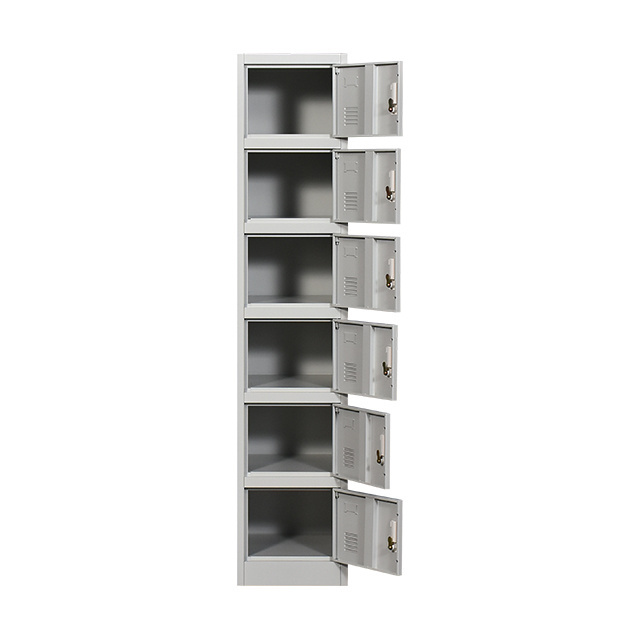 6 Tier Storage Lockers Shelving Storage Six Tier Cube Steel Clothes Lockers