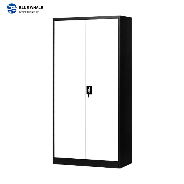 Wholesale price Metal File Cabinets Office 2 Door Metal Storage Cabinets with 3 Mobile Shelf Filing Kabinet lemari besi archivad